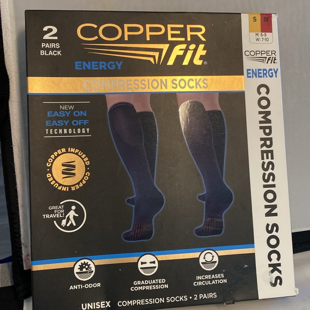 Black Compression Socks - Picture 2 of 4